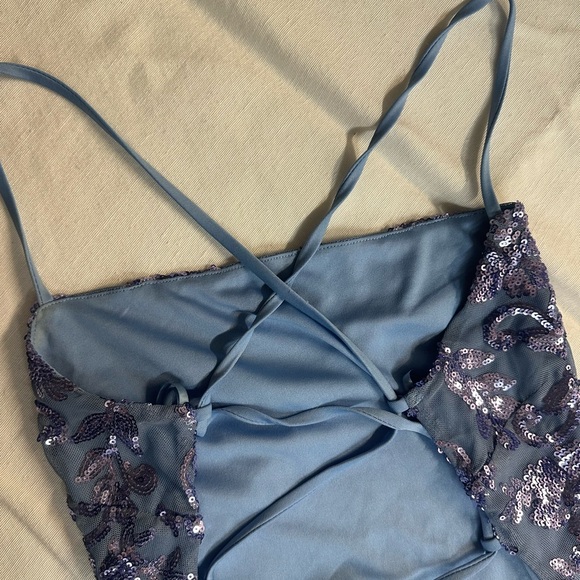 Windsor Strapless Navy Sequin Dress - Picture 10 of 14